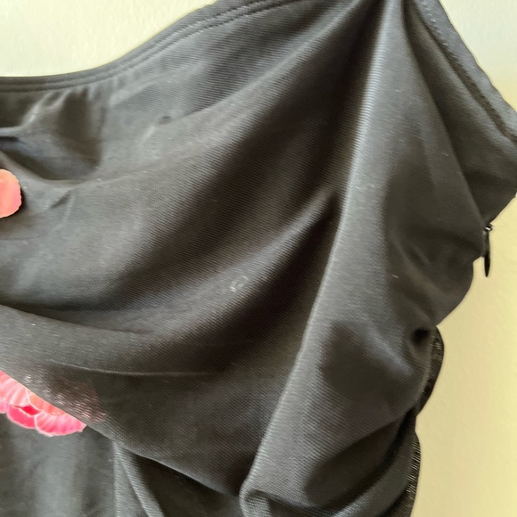 Y2K Betsey Johnson New York Vintage Pink Petal Ruche Formal Prom Dress - Picture 2 of 15